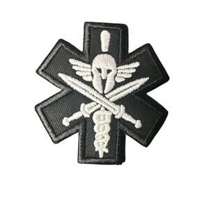 3Pcs Star of Life Spartan Medic Paramedic EMT Military iron or sew on patch  NWT